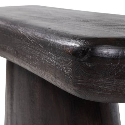 WOOOD AMCO Sidobord i Mangoträ Mörkbrun och Svart