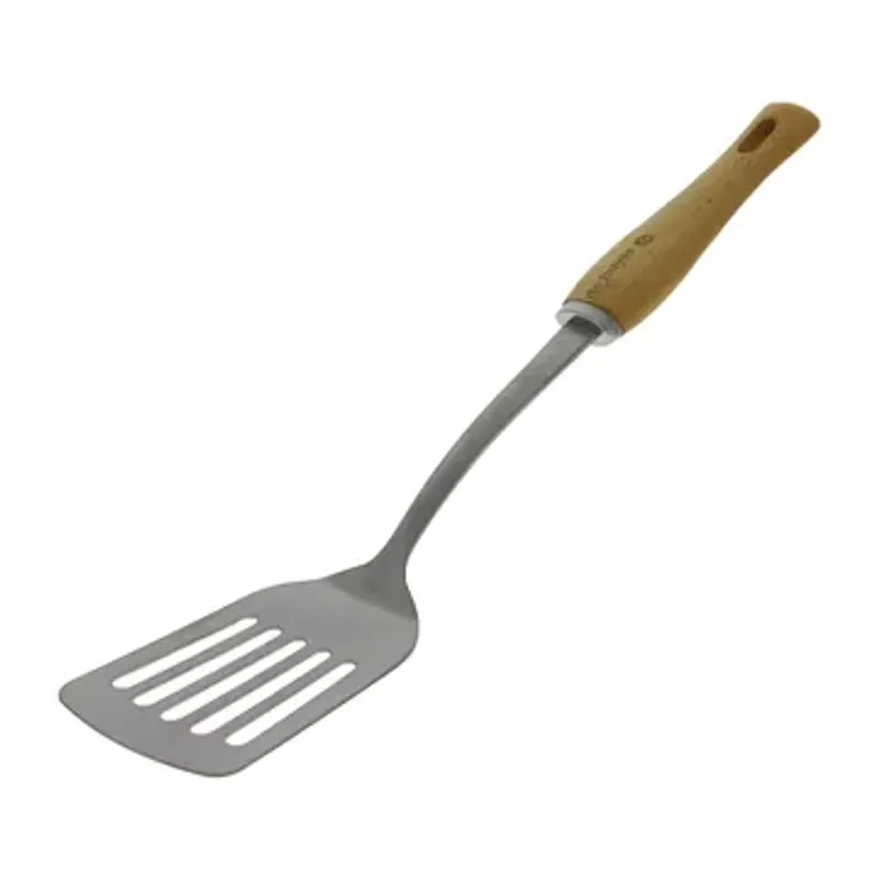 De Buyer B Bois stekspade perforerad trähandtag Rostfritt stål