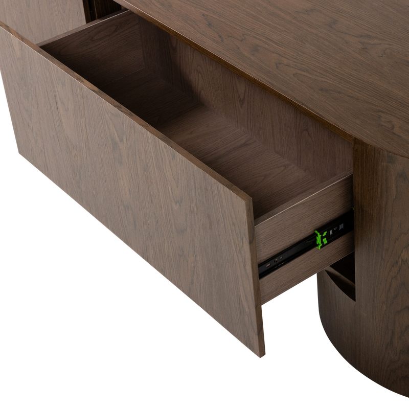 WOOOD VELARI TV-bänk i brun träfanér