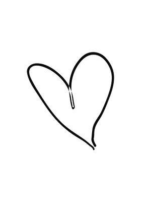 Venture Home Heart Poster Vit