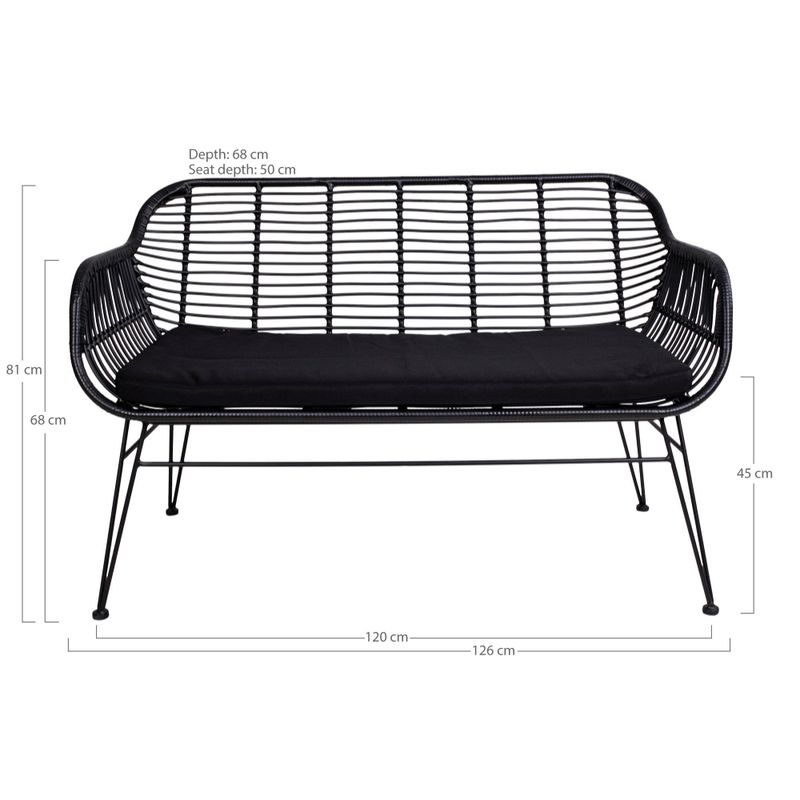 House Nordic Trieste Soffa svart