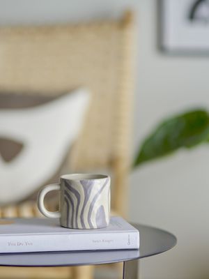 Bloomingville Ninka Mugg, Grå, Stengods - 6-pack
