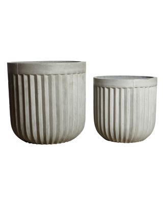 House Doctor Concrete Kruka Ljusgrå