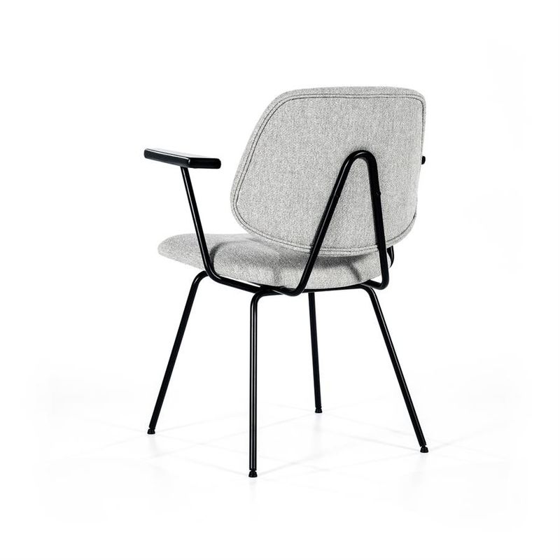 Eleonora Stol Lynn med armstöd - grå fletcher