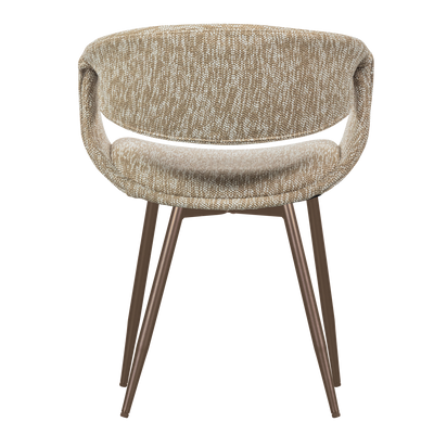 WOOOD Yossi Matstol Sand med Metallben Koppar 2 st