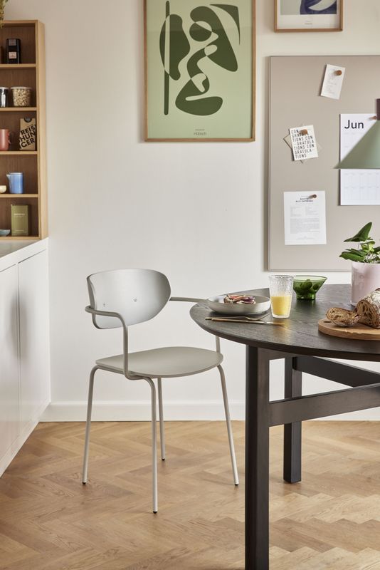 Hübsch Arch Matstol Ljusgrå 48x48xh82cm