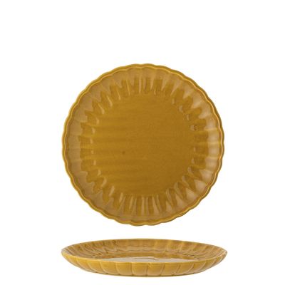 Bloomingville Latina Tallrik, Gul, Stengods 20 cm 6-pack