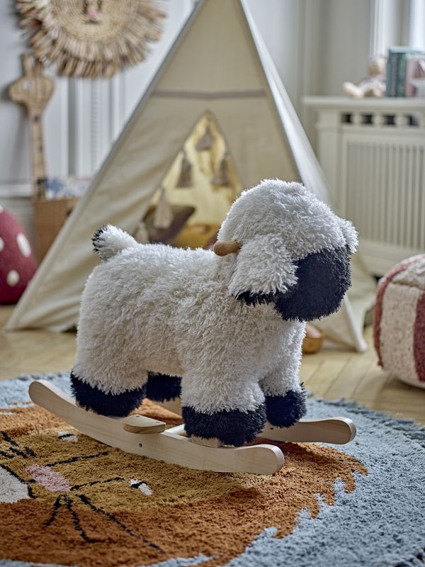 Bloomingville Dolly Gungdjur, Får, Vit, Polyester