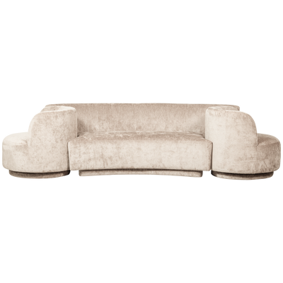 WOOOD COMBI-POPULAR: Soffa + Fåtöljer Naturlig