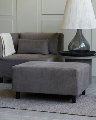 House Doctor Hazel Night Sittpuff Grå/Brun