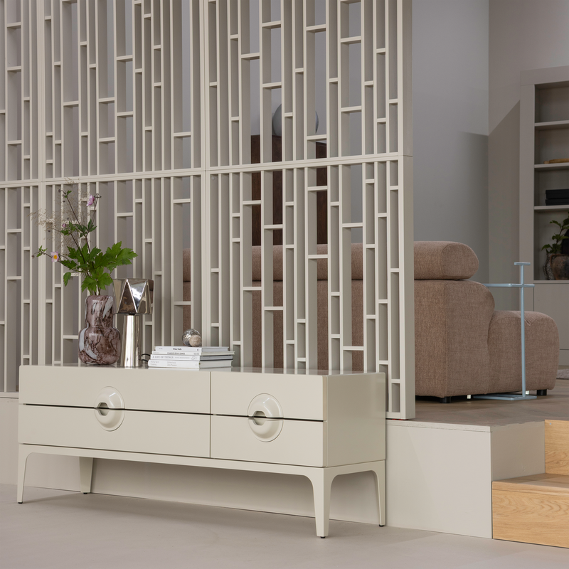 WOOOD MERGE TV-bänk i eukalyptusträ