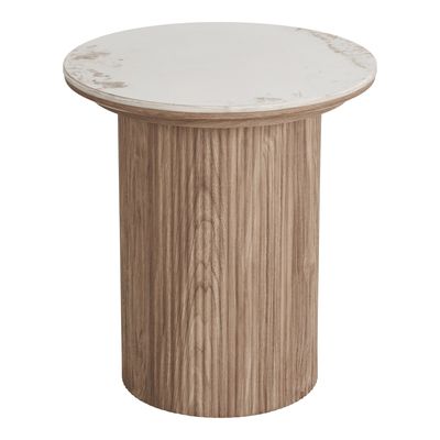 House Nordic Athens Sidobord Vit / Brun