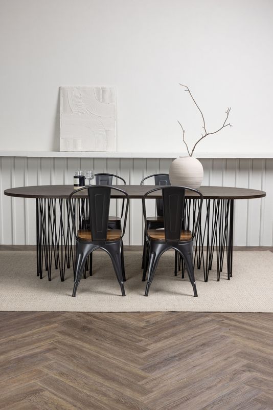 Venture Home Matgrupp Stone med stolar Tempe