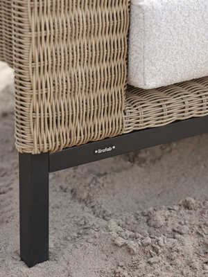 Brafab Shell Soffa Teddy Rice/Black