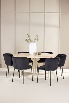 Venture Home Matbord Copenhagen med Edina Stol