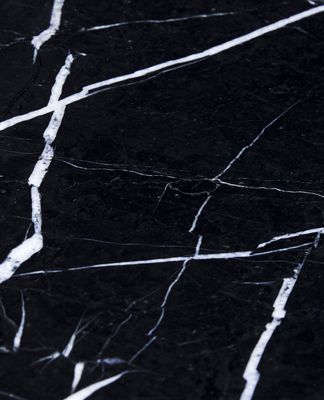 Hübsch Raw Soffbord Svart/Natur 80x80xh45cm