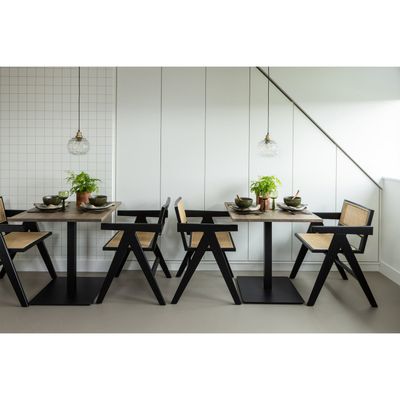 WOOOD Gunn Matstol i Rattan och Trä - Svart