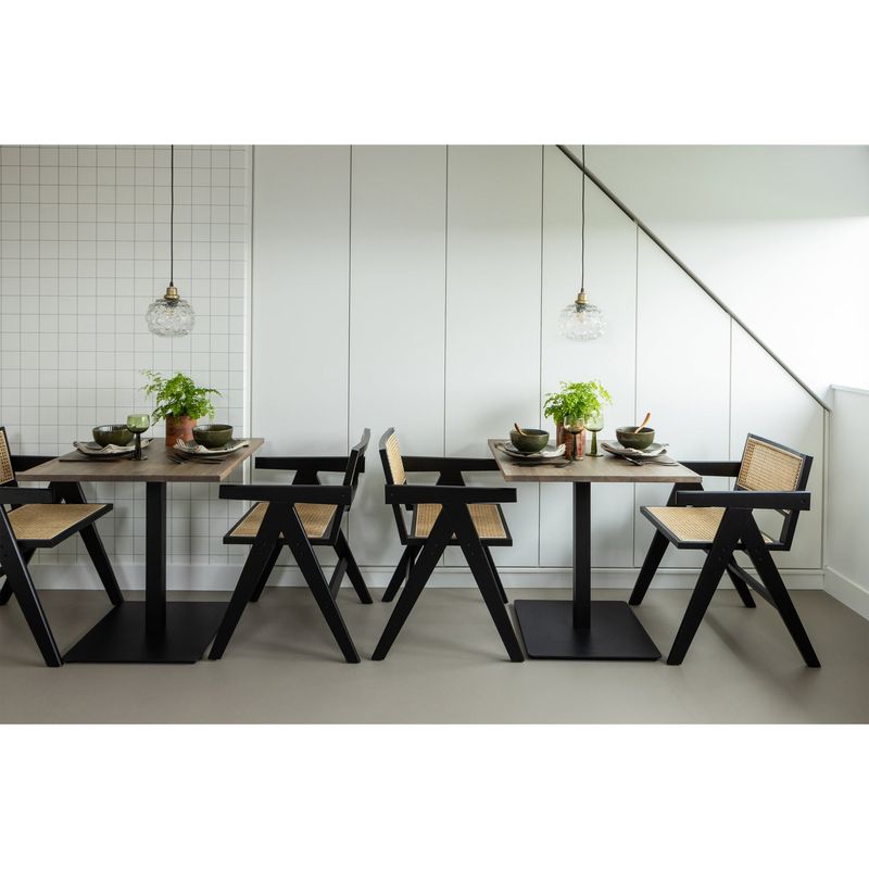 WOOOD Gunn Matstol i Rattan och Trä - Svart