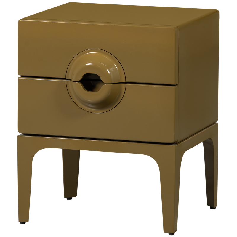 WOOOD Merge Byrå/Nattduksbord 2 Lådor Eukalyptus Honung