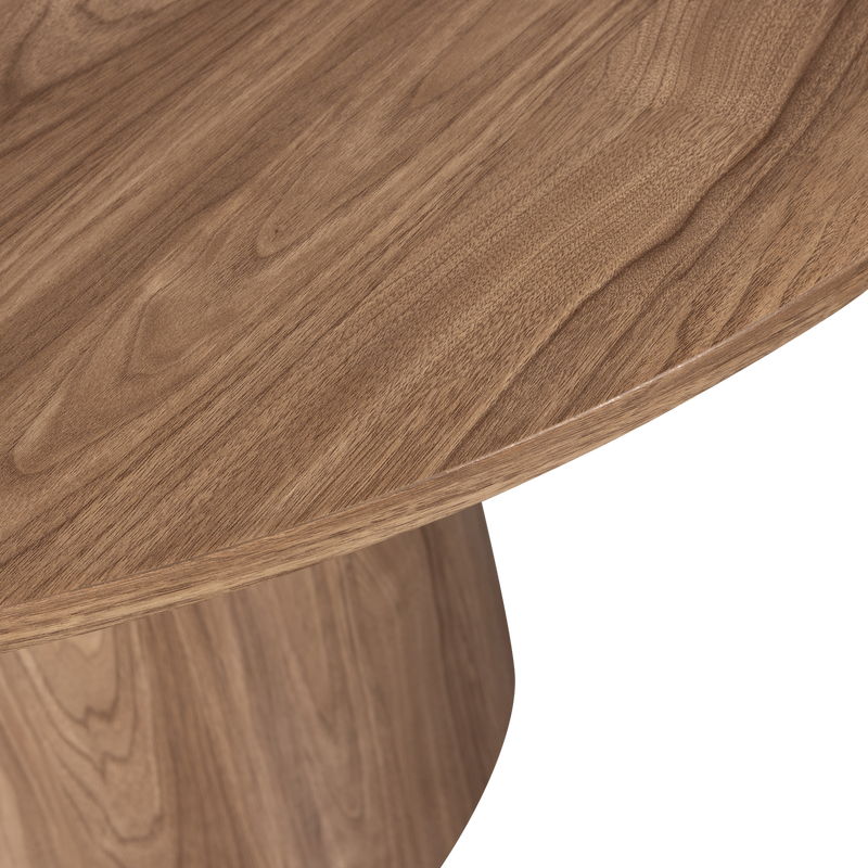 WOOOD MAAN Rund Matbord i MDF med Valnötsfinish Ø120 cm