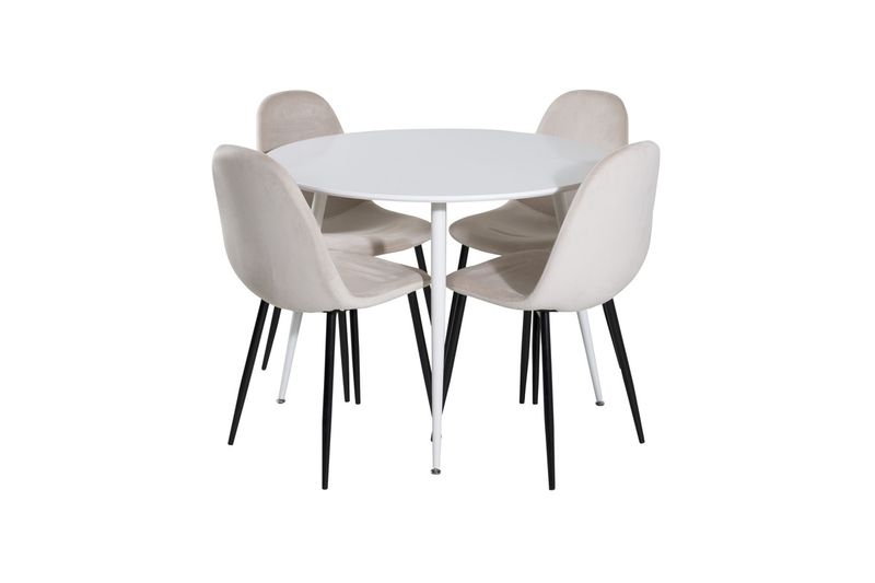 Venture Home Matgrupp Plaza med stolarna Polar