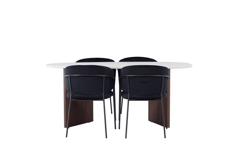 Venture Home Matgrupp Grönvik med Selma-stolar