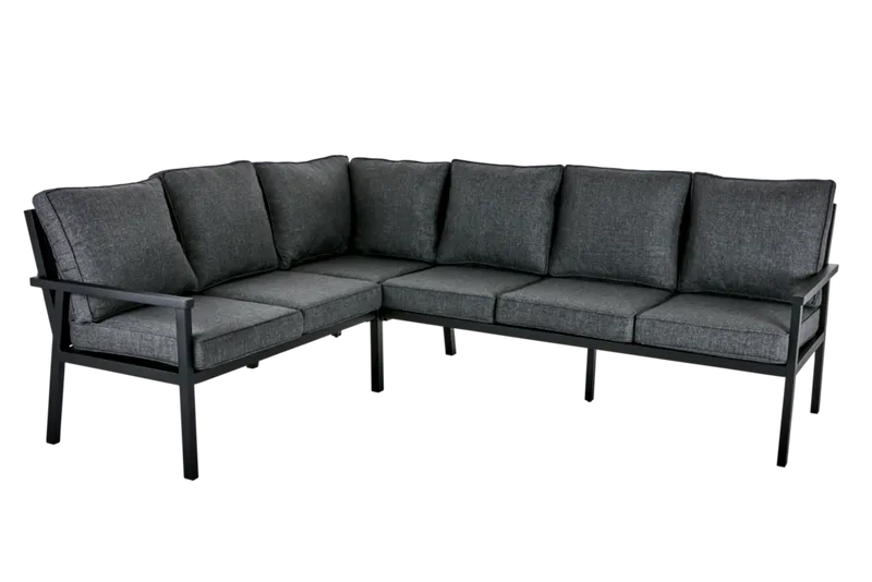 Brafab Rana Hörnsoffa Hög 252x195 cm Svart