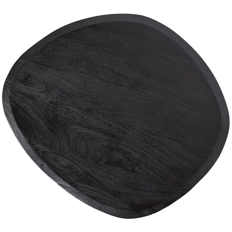 WOOOD POSTURE Soffbord i Mango Trä Svart Ø70CM