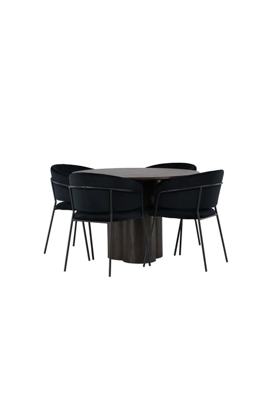 Venture Home Matgrupp Olivia med Stolar Selma