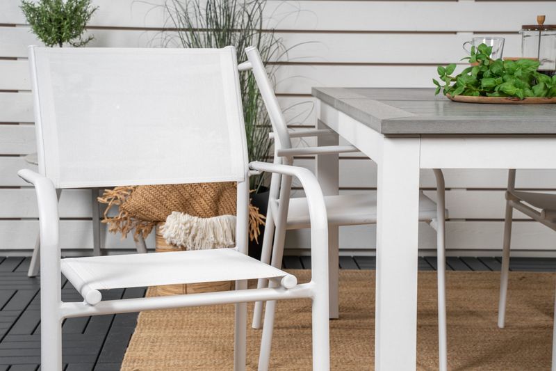 Venture Home Matgrupp Albany med stolarna Santorini