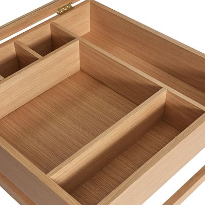 Hübsch Glitz Soffbord Nature 60x60xh45cm