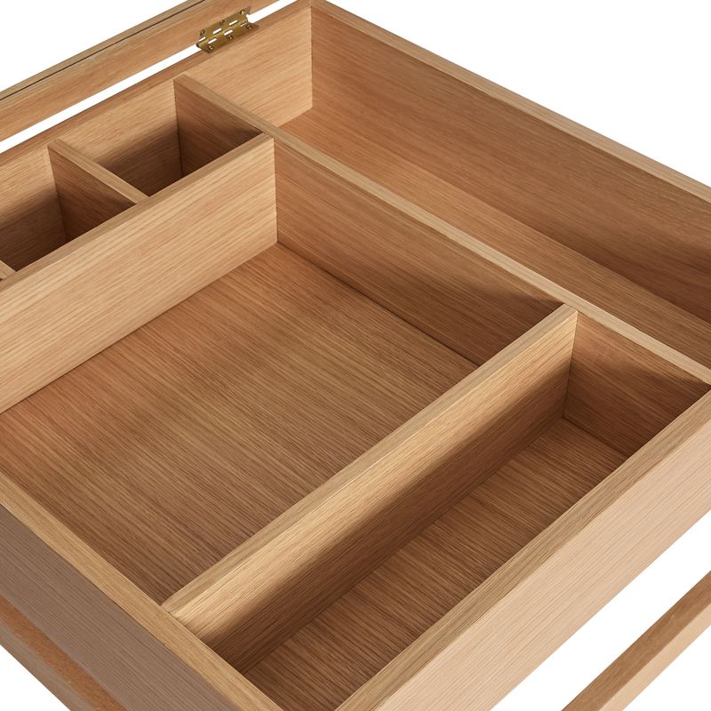 Hübsch Glitz Soffbord Nature 60x60xh45cm