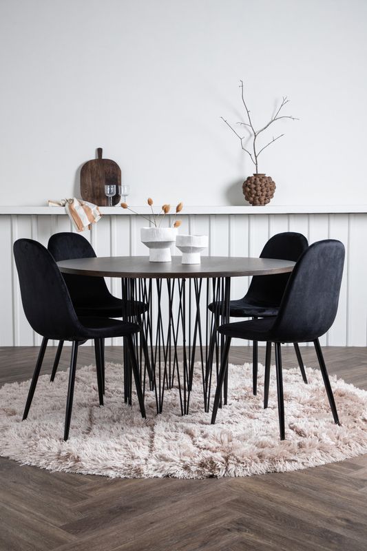 Venture Home Stone Rund Matgrupp