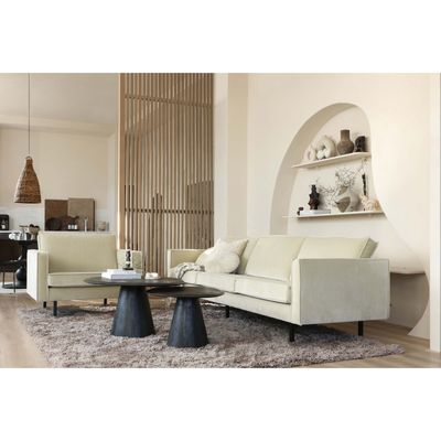 WOOOD POSTURE Soffbord i Mango Trä Svart Ø70CM