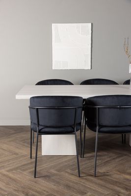 Venture Home Matgrupp Olga med stolarna Selma