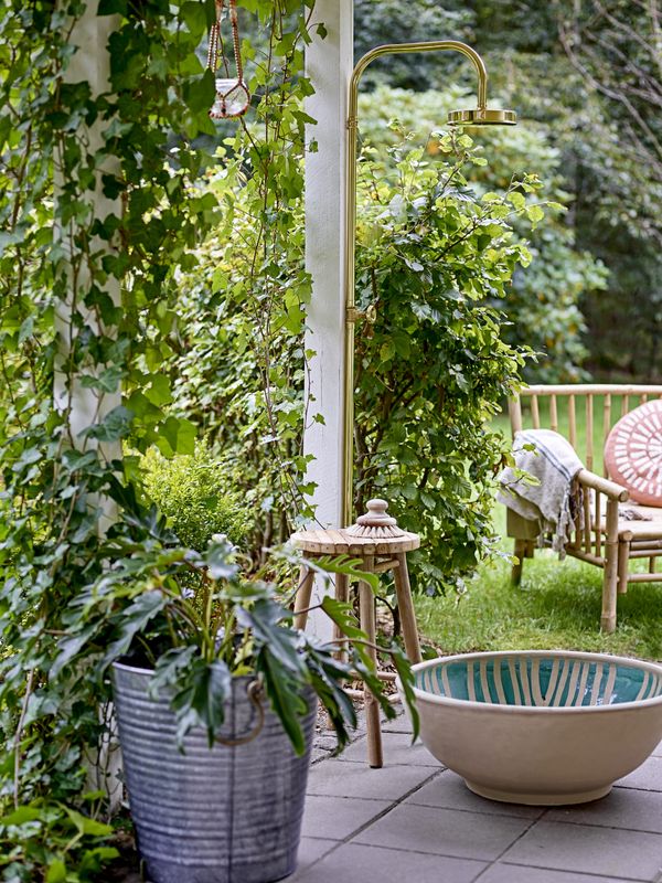 Bloomingville Evar blomkruka, grå, galvaniserat järn