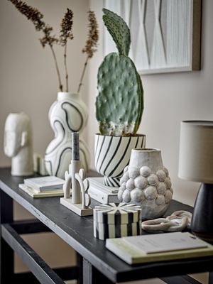 Bloomingville Riber Konsolbord, Svart, Återvunnet Trä