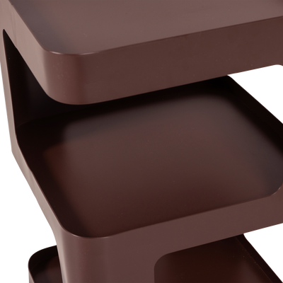 WOOOD Riv Sidobord/Nattduksbord Metall Lila/Brun