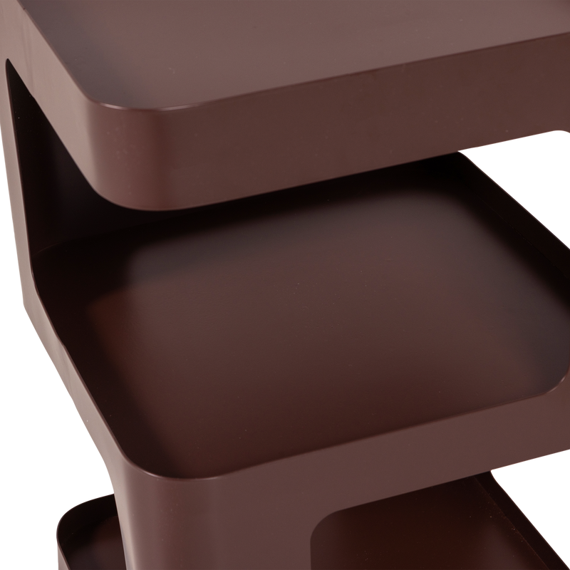 WOOOD Riv Sidobord/Nattduksbord Metall Lila/Brun