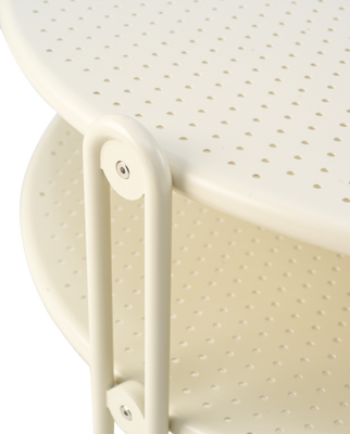 Brafab Blixt Soffbord 85 cm Pearl White