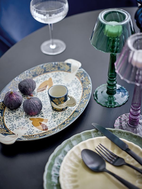Bloomingville Frea Bestickset, Svart, Rostfritt Stål, 48 delar