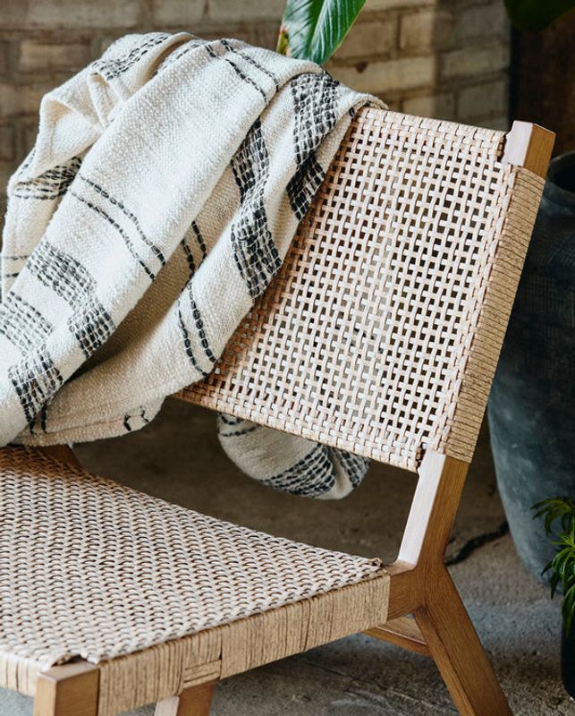 Nordal ANSER sängöverkast, 270x270 cm - off white