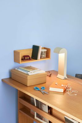 Hübsch Soothe Bordslampa Ljusgrå LED 5W