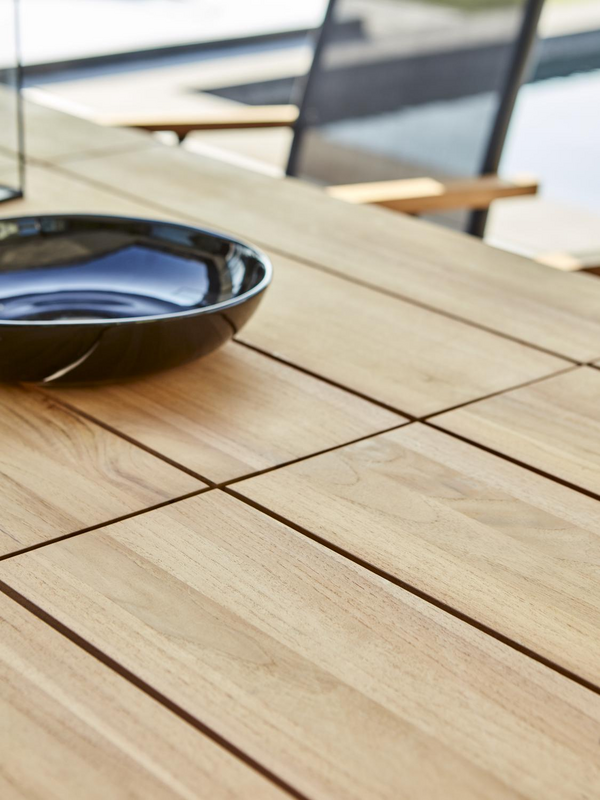 Brafab Nox Matbord 90x240 cm Antracit/Teak