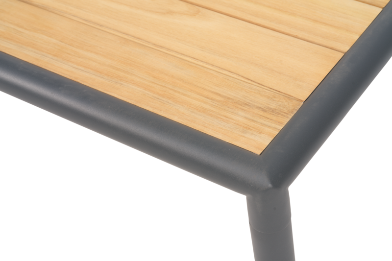 Brafab Gordon Soffbord 65x140 cm Antracit/Teak