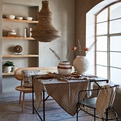 Affari of Sweden ELSA Bordsduk, Beige/svart