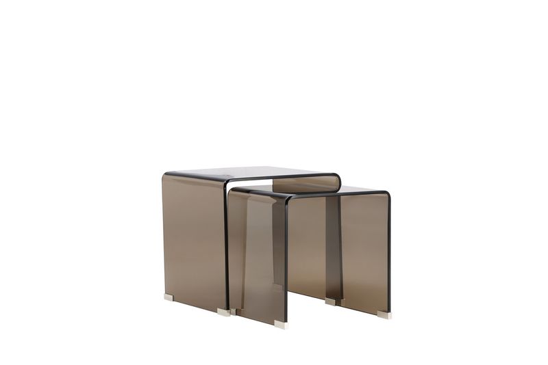 Venture Home Telemark Sidobord Table 1: 42 x 42cm, Table 2: 36 x 36cm Brun