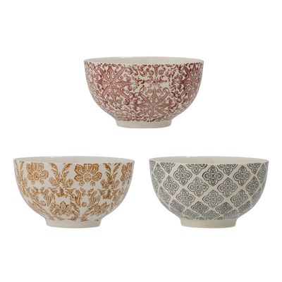 Bloomingville Genia Skål, Brun, Stengods - 8-pack