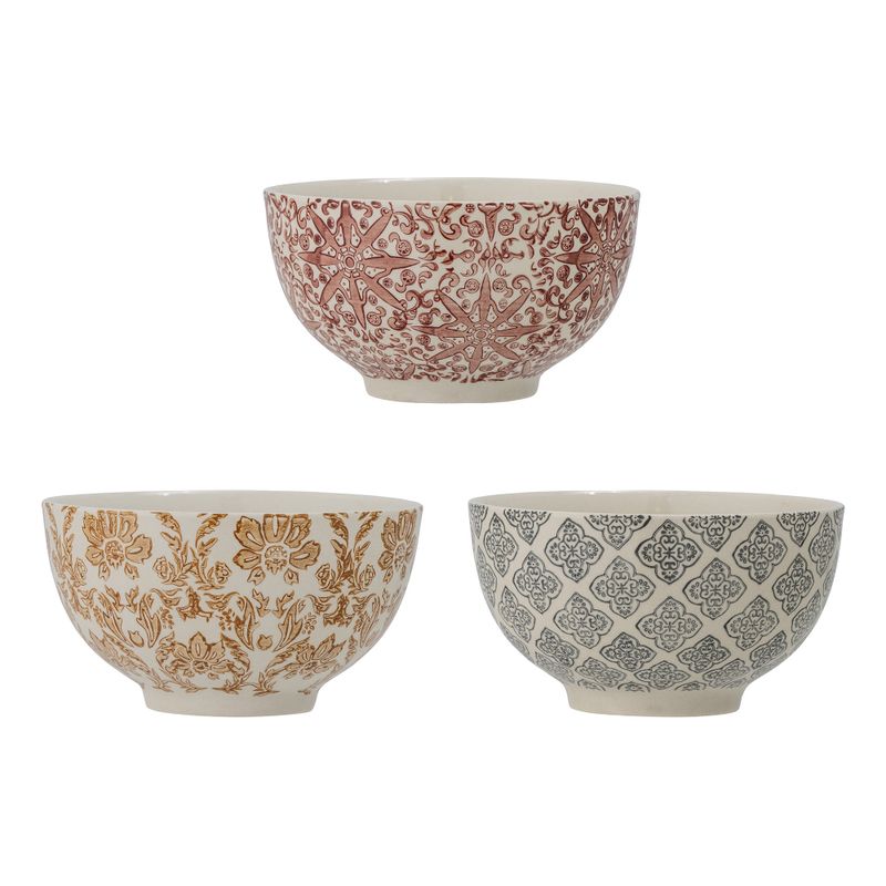 Bloomingville Genia Skål, Brun, Stengods - 8-pack
