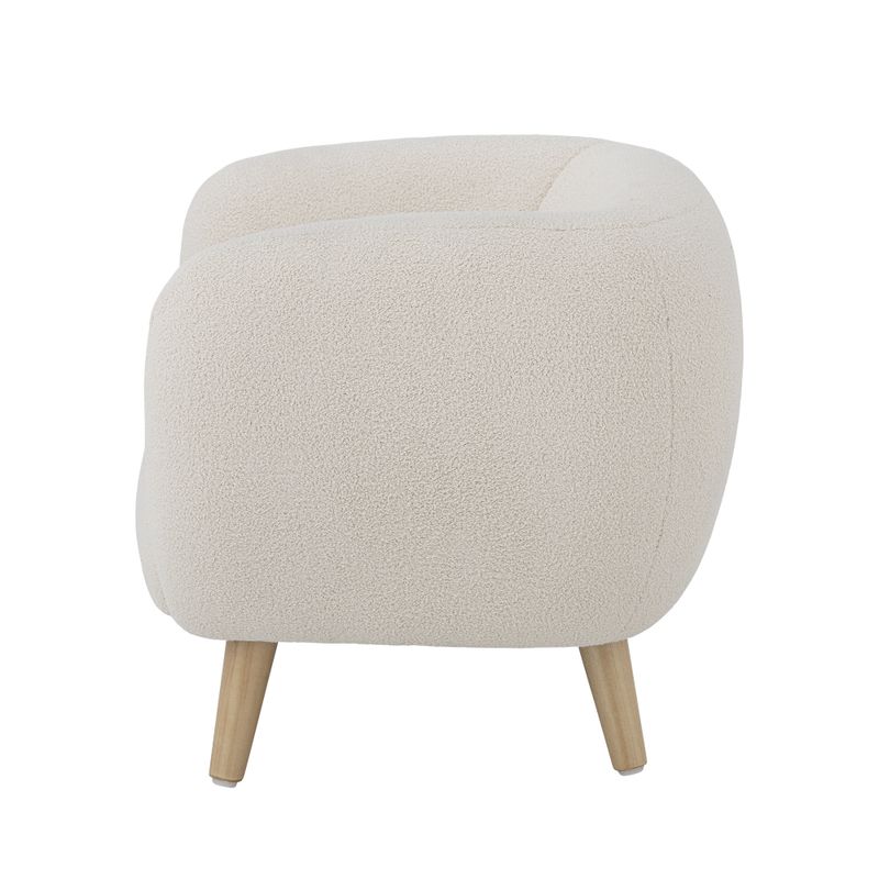 Bloomingville Cade Lounge Stol, Vit, Polyester
